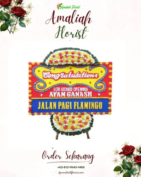Sewa Papan Bunga Teling Bawah